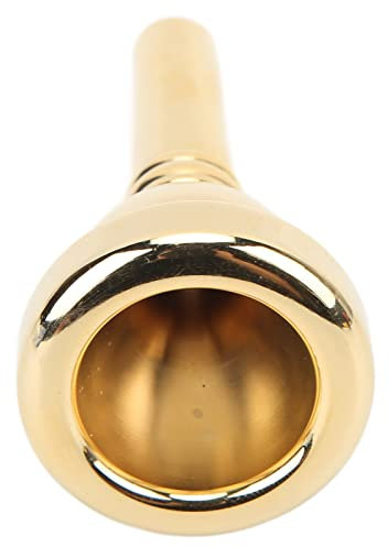 Posaunen-Mundstück, Rostfreies Posaunen-Mundstück Tragbares Kupfer-Standard-Design Einfache Installation zum Austausch(Gold)