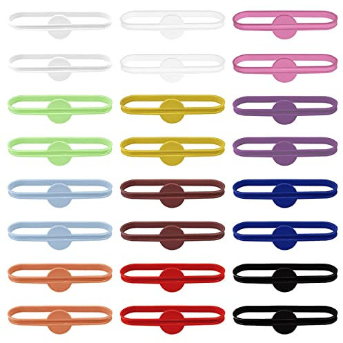 Maotrade 24 Stück Glasmarkierer Silikon Glas Markierung Trinkgläser Wiederverwendbar Trinken Marker Cup Marker Weinglasmarkierer für Zuhause Bar Party (Bunt)