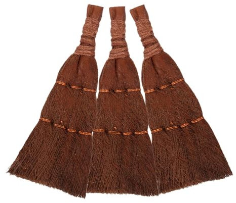 BESPORTBLE 3pcs Palm Fiber Bonsai Broom Cleaning Brushes for Garden Effortless Care User-friendly Design for Easy Bonsai Maintenance