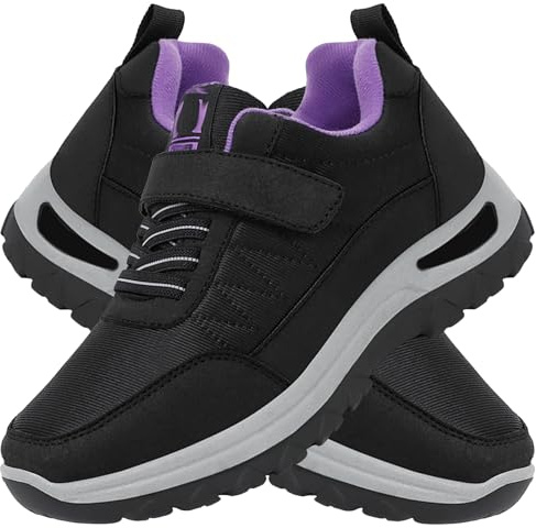 Aocase Zapatos Hombre Ancho Especial Los Ancianos Zapatos para Juanetes Mujer Deportivas Ancho Especial Hombre Zapatillas Diabeticos Mujer Zapatillas Cómodas Ancho Especial,Women Black,40/250mm