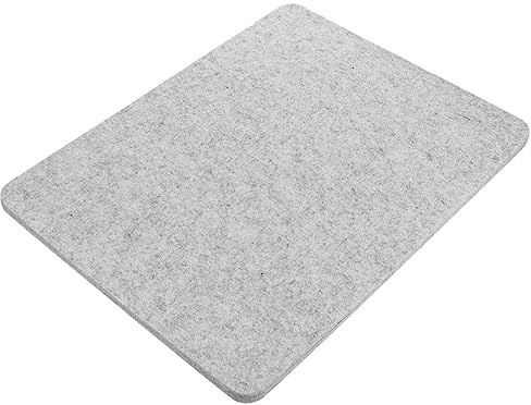 Cabilock 13.5x17in Wool Ironing Mat Portable Ironing Pad for Quilters Solid for Ironing Grey