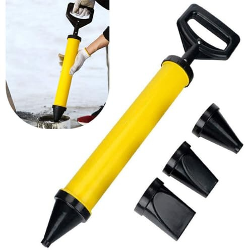 Cement Caulking Gun Set,Professional Mortar Grouting Pump with 4 Nozzle,Multifunction Caulking Tool for Cement Lime