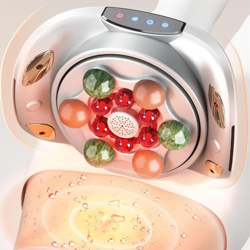 hocvseo Masseur Abdominal Automatique, Massage du Ventre pour La Digestion, 3 Intensités Réglables, Massage Positif Et Négatif, pour Aplatir Le Ventre, Les Gaz, Les Ballonnements Et La Constipation