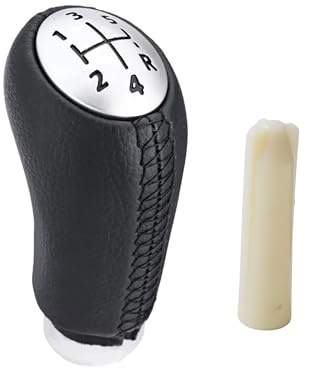 Xibao Manopola Auto,Leva del Cambio in Pelle Pomello Cambio,Manuale 5 Marce Leva Pomello Cambio,Compatibile con Clio 3 2005-2009,Clio 4 2012-2019,Megane 3 2002-2009,Kangoo 2005-2009