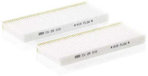MANN-FILTER CU 25 010-2 Innenraumfilter/Kabinenluftfilter (2er Set) - für Pkw + Transporter