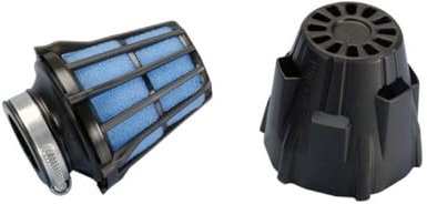 Polini Air Box Luftfilter 37mm Schwarz – Allrounder mit Wasserschutzkappe. Roller, Moped, Motorrad, Sport