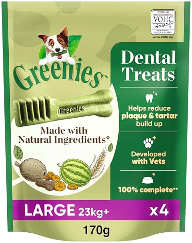 Greenies The Smart Dental Treat 24 Chews, Daily Original Large Dog Treats, Pack of 6 (4 x 170 g)