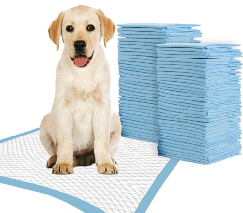 TBM Puppy Pads Large Size Pack of 50 60 x 60 Super Absorbent Puppy Training Pads Anti Slip Dog training pads - No Leaking Quick Dry Dog Pads