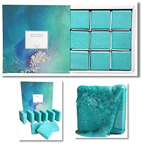 Aromatherapy Shower Steamers - Set of 9 Shower Bombs with Essential Oils for Relaxation - Eucalyptus