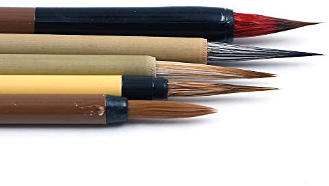 CENPEK Chinesische Kalligraphie- und Sumie-Malpinsel-Set, 5 Stück