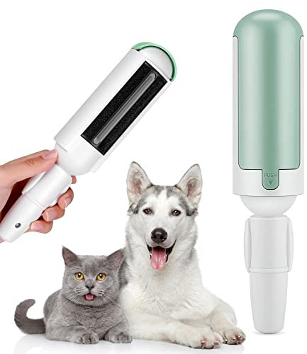 Fusselroller für Tierhaare, FainFun Waschbar Fusselroller für Tierhaare, Fusselbürste Wiederverwendbar, Tierhaarentferner Rolle Pet Hair Remover für Wohnzimmer Sofa und Autositze