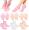 SUNOYA Feuchtigkeitsspendende Socken, 3 Paar Feuchtigkeitshandschuhe Socken Set, Silikon Feuchtigkeitssocken, Silikonsocken für Füße, Anti-rutsch Fuß Spa Gel Socken Fußpflege für Trockene Rissige Füße