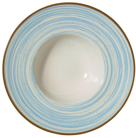 METRO Professional Plato Para Pasta Madleen, Cerámica de Gres, Ø 28 cm, Azul, 6 unidades