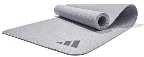 Adidas yogamatta 4 mm – yogamatta av 50 % återvunnet material fritt från PVC – halkfri och strukturerad yta (176 x 61 cm) för perfekt grepp vid yoga