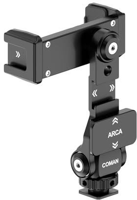 Cavalletto Per Smartphone - Supporto Telefono Con 3 Cold Shoe Interfaccia 1/4 Rotazione a 360° - Treppiede Per Smartphone