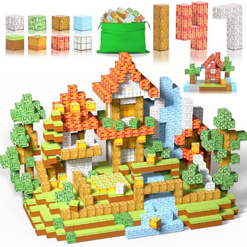 Construction Magnetique Enfant 147 Pièces, Cubes de Jeu Magnétiques pour Enfants, Blocs de Constructions Aimantés, Cadeau pour Garçon et Fille, jeu de Construction pour Enfants 3 4 5 6 7 8 9 10 Ans