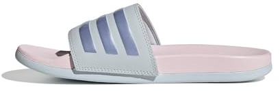 adidas Adilette Comfort Slides Damen Rutsche, Halo Blue Blue Spark Met Clear Pink, 39 EU