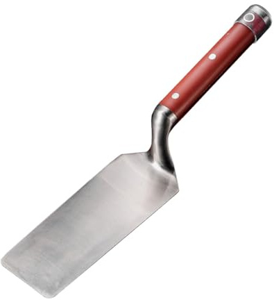 Whtkoph Frattazzo per Intonaco Frattazzo Piastrelle Pavimenti Raschietto Rasatura Strumento Edile in Acciaio Inox Ergonomico Facile Da Pulire Adatto per Canti, 71 Mm X 185 Mm