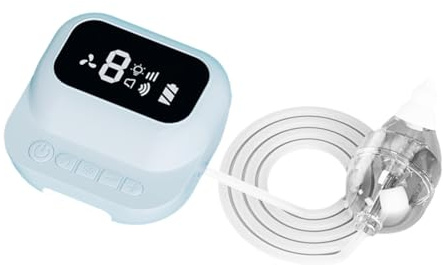 Asyduey Aspirateur Nasal Électrique Rechargeable Non Invasif pour Les Bébés, L'Aspiration de Nez de Confort pour Les Nouveau-Nés Aux Tout-Petits, Bleu