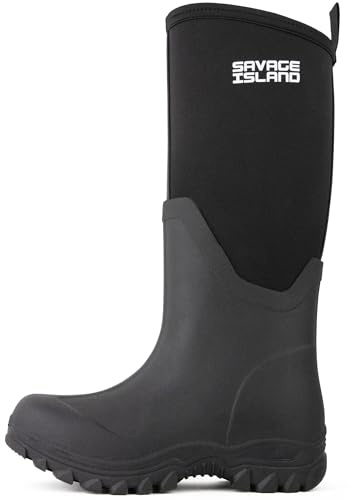 Savage Island Tall Ladies 5mm Neoprene Lined Wellington Boots Outdoor Women's Insulated Womens Wellies