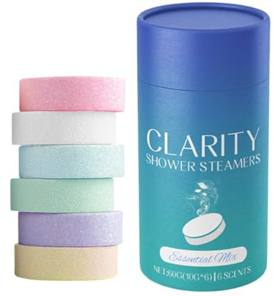 Nybhyjka Shower Steamers Aromatherapy for Women and Men 6 Pack Shower Tablets for Home Spa, Lingering Intense Soothing Stress Relief, Relaxation Home SPA for Mothers Day