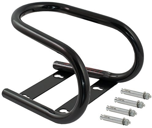 A-Bike per front paddock, stand back wheel chock lift, garage motorcycle, black