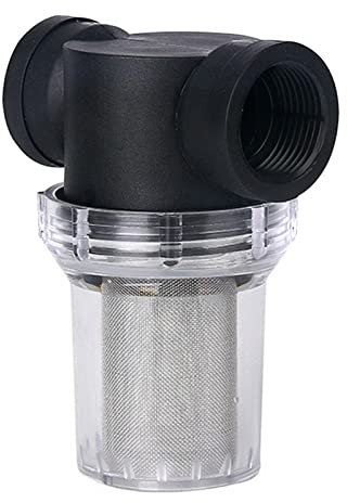 EKDJKK 1 inch Inline Mesh Strainer, Water Pump Strainer, Garden Hose Sediment Filter, Water Pump Filter, Pipeline Sprayer, Fits for RV Water Tank Pressure Washer Outdoor Hose, 40 mesh