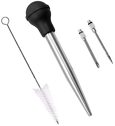 Mikinona Fleischklopfer-werkzeug Truthahn-injektor 4-teiliges Set Küchen-sauce-injektor für Bbq Truthahn-