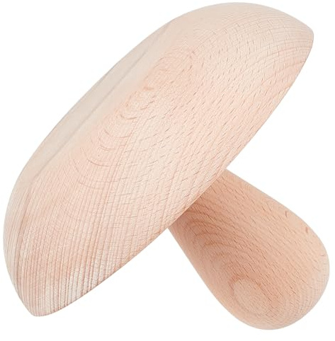 BENECREAT 15cm Pottery Clay Tool, Burlywood Ceramic Clay with Interchangeable Handle for DIY Bowls Plate Dish Slump Press Mold Art Making, 12cm Long