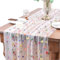 LQTSLFM Chemin de Table Daisy 100 x 150 cm, Tulle, Organza, À Fleur, Orné, Blanc