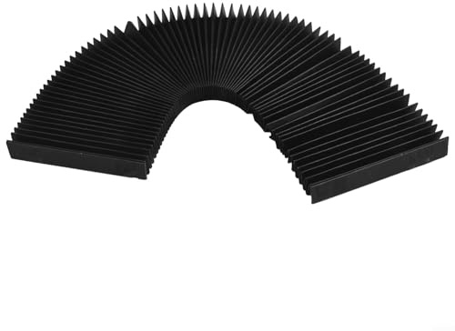Linnkyfloa Copertura flessibile per soffietto a fisarmonica per centro di lavoro CNC, resistente alla polvere, resistente all'olio, impermeabile, guida per macchine utensili (100 mm)