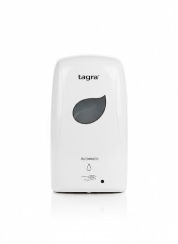 Automatic Touchless Soap Dispenser – 1000ml Large Capacity, Battery Operated Wall-Mounted Sensor Pump for Hand Sanitiser, Alcohol Gel & Liquid Soap (White)