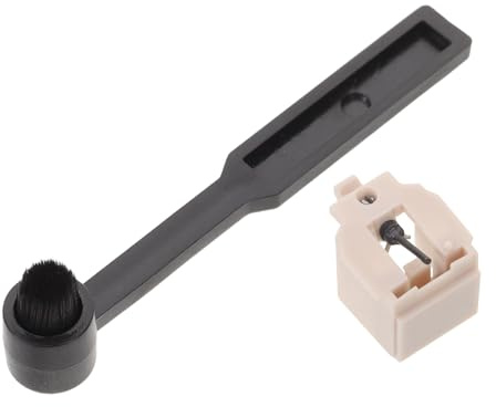 INOOMP Set Pulizia Giradischi Spazzola per Stilo e Pulitore Puntina Vinile, Accessori per Manutenzione Audio Domestica, Rimozione Polvere e Cura Ago Stilo per Riproduzione Nitida
