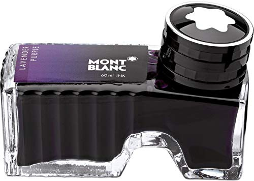 Montblanc Ink Bottle Lavender Purple 105196 – Premium-Quality Refill Ink in Dark Purple for Fountain Pens, Quills, and Calligraphy Pens – 60ml Inkwell