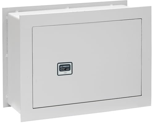 ARREGUI Ideal-5 271340 Wandtresor zum Einmauern | Safe mit Doppelbart Sicherheitsschloss | Doppelbolzen Verrigelung | Anwenderfreundlich mit Schlüssel | Wandmontage | 28 x 38 x 20 cm