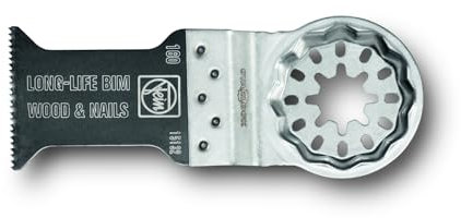 Fein E-Cut Long-Life Sägeblatt 10 Stück (Aufnahme Starlock, Bi-Metall mit geschränkter Holzverzahnung, Maße 35x50 mm, 10 Stück) 63502160240
