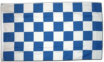 Drapeau Damier Bleu-Blanc - 60 x 90 cm
