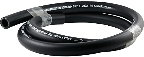 Fittingteile - Meterware Druckluftschlauch Wasserschlauch Gummischläuche Schwarz Industrieschläuche (Schlauch Ø Innen: 13,0 mm)