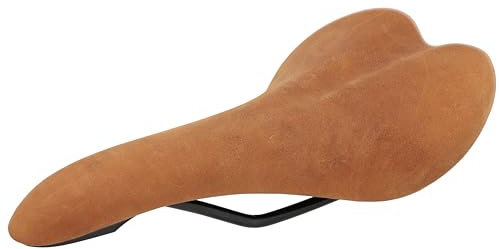 Gusti Fahrradsattel Leder - Geraint T. Fahrradsattel Ledersattel weich Sattel Fahrrad Rennrad Echtes Leder (Hellbraun)