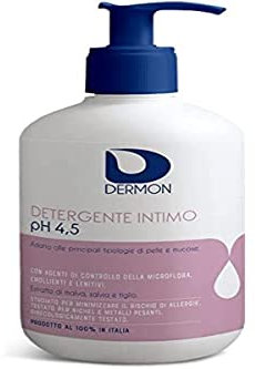 DERMON Detergente Intimo Ph 4.5, 500 ml, Detergente Intimo Delicato, Azione Rigenerante e Rinfrescante