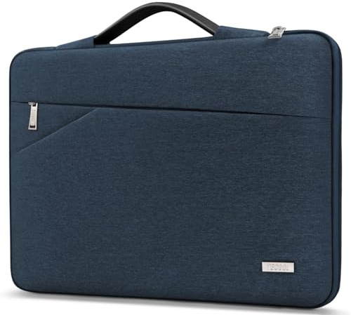 TECOOL 13,3 Pollici Custodia Compatibile con MacBook Air 13 M1 13,6 M2 M3 M4 2025-2010, MacBook Pro 13/14, 13,3 Acer HP Dell Notebook Custodia PC Protettiva Surface Laptop Borsa, Blu Denim