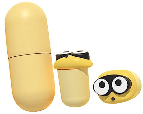 Tappi per le Orecchie Carini, Tappi per le Orecchie in Schiuma a Tema Animale, Protezione 'udito, Riduzione del Rumore per lo Studio (Giallo)