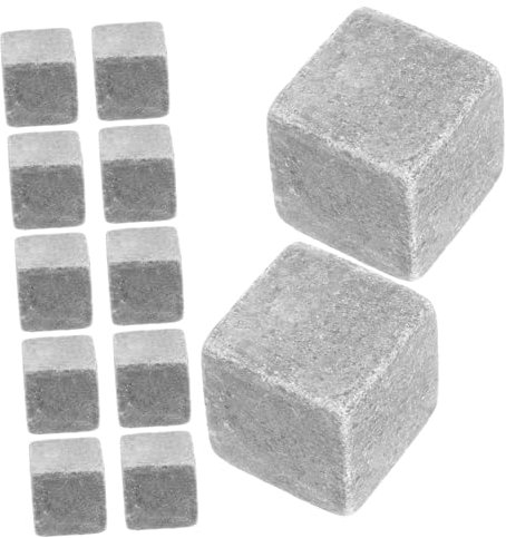 PAMINGONO 12 Pietre Per Whisky Domestiche Resistenti Allusura Riutilizzabili Per Bevande Fredde E Vino Fresco