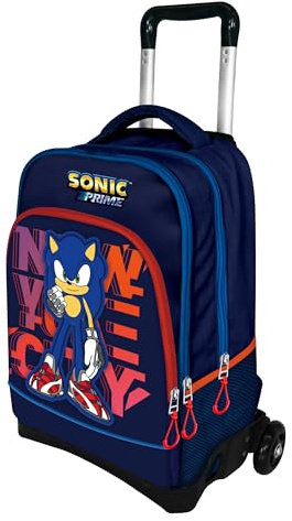 VARZI Zaino Trolley Sonic: Avventura e Velocità in Movimento, il Compagno Perfetto per i Piccoli Eroi!