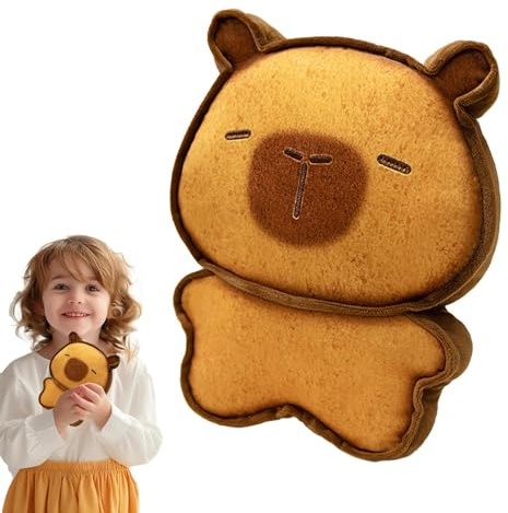 Genérico Animal de Felpa de Pan tostado, Esponjoso Peluche de Pan tostado | Simulación Tostada Cat Capybara Juguetes de Peluche,Decoración de Coches de Sala de Dormitorio de Pan