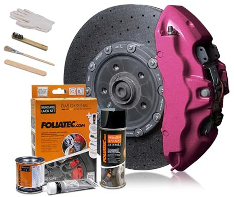 Foliatec Brake Caliper Lacquer Set - hot pink metallic - 3 Components