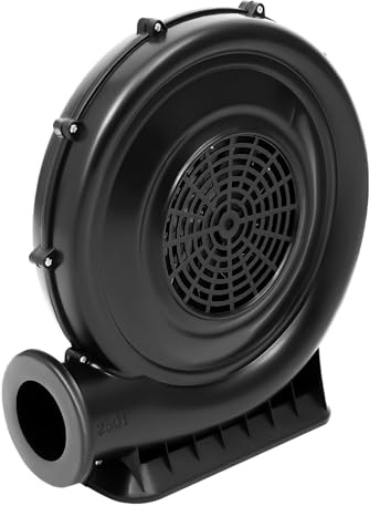 Souffleur Château Gonflable 250W Souffleur Electrique avec Grand Fond et Ouverture D'air Avec 420 m³/h Flux D'Air & 2800 RPM Pour Jouets Gonflables