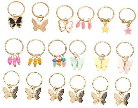 Homoyoyo 18 Piezas de Joyas el Cabello con Diseño de Insecto, Aleación de Zinc y Acrílico, Accesorios Fáciles de Abrir para Fiesta de Té o Navidad