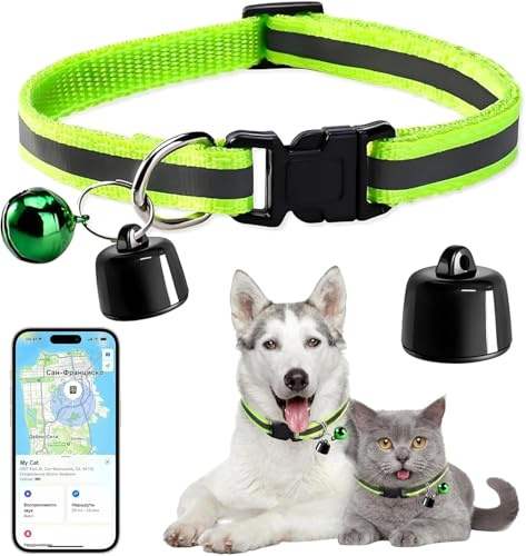 Cat Tracker Collar, Pet Tracker for Cats, Tracker for Dog, Cat Camera Collar No Monthly Fee, Compatible with iOS/Android, Mini Tracker Device for Small Cat
