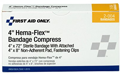 First Aid Only 2-004-001: 4 Hema-Flex Bandage Compress